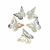 Mariposas acrílico plata