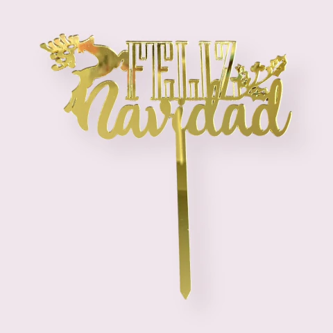 Letrero feliz navidad 12 cm xm10