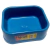 Comedouro europet para cães quadrado volume de 350 ml Cor:Azul