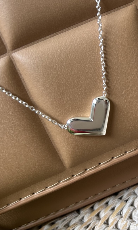 Collar Corazon Plano - comprar online