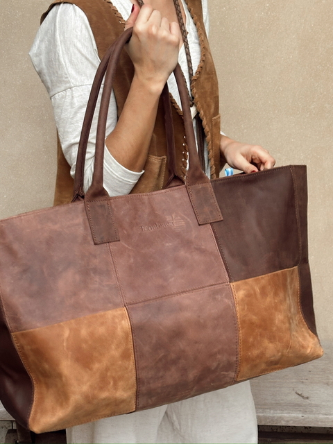 TOTE DAMERO - Combinada - - comprar online