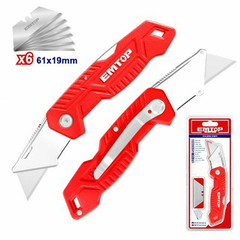 Cutter Navaja Metálico Trapezoidal Emtop Esnkf6236