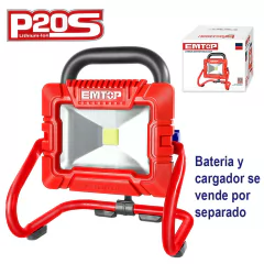 Reflector Inalámbrico Led 20v 1800 Lumenes Emtop Lwl2025 - comprar online