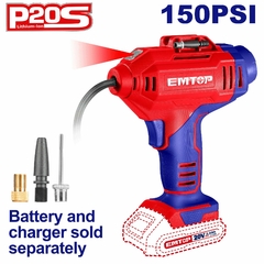 Compresor A Bateria 20v Emtop Elac2018 - No Incluye Batería
