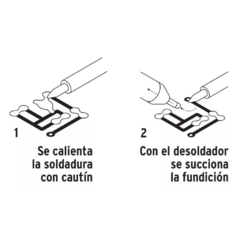 Desoldador Estaño Pistón Metálico 8 Pulgadas Truper 16923 - INDUSGHAM