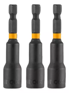 Set Adaptadores Impacto Magneticos 3/8 Hexagonal Enc 1/4