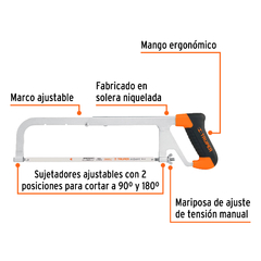 Arco 12 PuLG Profesional Ajustable Truper 10230 - INDUSGHAM