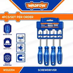 Set Juego Destornilladores Varilla Magnetica 4pzs Wss2204 - INDUSGHAM