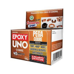 Kit Pegamento Epoxy Uno Cobre 100g