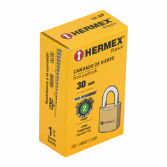 Candado De Hierro 30mm Corto Hermex 23522 - INDUSGHAM