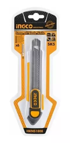 Cutter De Aluminio 6 Hojas Ingco Hkns1808 en internet
