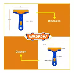 Espatula Removedora Para Vidrio Scraper + 3 Repuestos Wadfow WGS1618 - tienda online