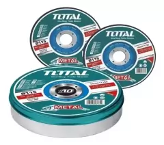 10 Discos Abrasivos De Corte Metal 115 Mm Total Tac2211155