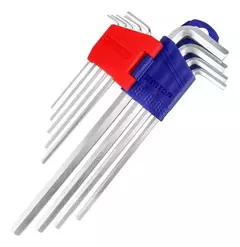 Set Juego Llaves Allen Hexagonales Largas 9 Emtop Ehky1092