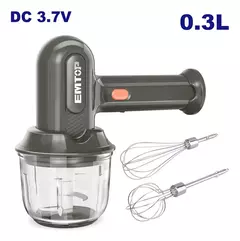 Batidora Multifunción De Cocina Inalámbrico 2en1 Usb-c Emtop Efm019u