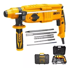 Rotomartillo Electrico Sds Plus 800w 1200rpm + Maletin Ingco RGH9028-4 - comprar online