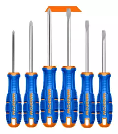 Juego De Destornilladores 6 Pz Varilla Magnetica Wssa406