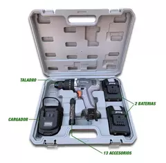 Taladro Gladiator Pro 18v Tp813/18k2 Maletín 2 Baterias 2ah en internet