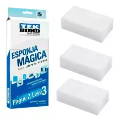 Pack x3 Esponja Mágica Quitamanchas Tekbond