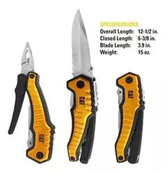 Caterpillar Cuchillo Xl Herramienta Multifunción 9 En 1 Cat 980045 en internet