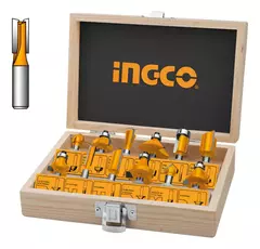 Set Juego Kit 12 Fresas Fresadora Router Carpintería Ingco en internet