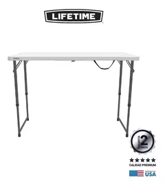 Mesa Plegable Camping 1.20 Metros Garantía 2 Años Lifetime en internet