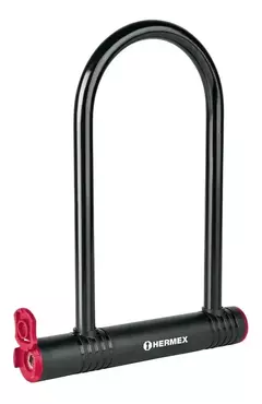 Candado Traba Tipo U 20cm Moto Bicicleta Hermex 49620