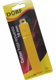 Hojas Repuesto Cutter 18mm X 10u + Estuche Dorf 6294