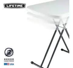 Mesa Auxiliar Plegable De Apoyo 66x45cm Gtia 2 Años Lifetime - comprar online