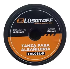 TANZA NYLON ALBAÑIL DE 0,8 MM NARANJA FLUO LUSQTOFF TAL08L-9