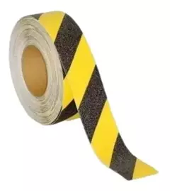 3m Cinta Antideslizante Cebrada Amarilla Y Negra 25mm X 18m