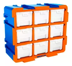 Gavetero Porta Herramientas 9 Cajones Transparentes Wadfow