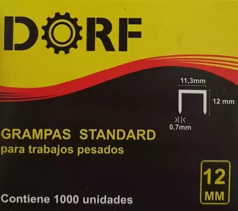Caja X 1000 Grampa Grapa Dorf 12mm Engrampadora