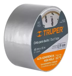 Cinta Duct Tape Alta Temperatura 60° 10m X 48mm Truper 12586