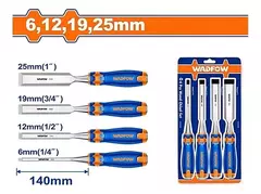 Juego Set 4 Formones Wadfod Wwc2204 6-12-19-25mm - comprar online