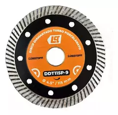 Disco Diamantado Turbo Porcelanato 115 Mm 4-1/2p Lusqtoff DDT115P-9