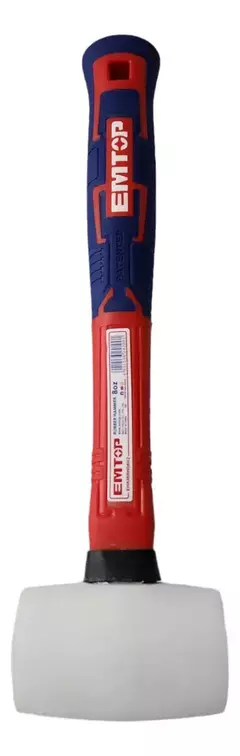 Maza Goma Blanca Cabo De Fibra 225grs Emtop Profesional en internet