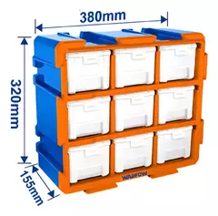 Gavetero Porta Herramientas 9 Cajones Transparentes Wadfow - comprar online
