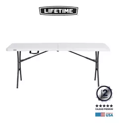 Mesa Plegable Camping 1.80 Metros Garantía 2 Años Lifetime - comprar online