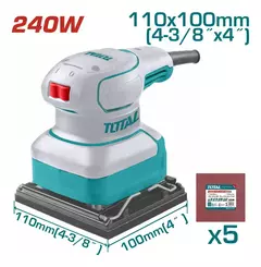 Lijadora orbital de palma 240w Industrial total tf2241108-4 - comprar online