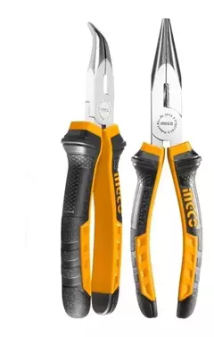Pinza Punta Curva 160mm Ingco Hbnp08168