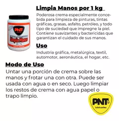 Crema Limpia Manos Perfumada PNT 1kg - comprar online