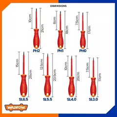Set X7 Destornilladores Aislados 1000v Dielec Wadfow Wss7407 - comprar online