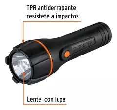 Linterna Plástico 80lm Led 85mts Truper 13018 + Pilas Aa - comprar online