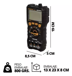 Multimetro Tester Digital 1000v Estuche Lusqtoff Mdgl1000-9 - comprar online