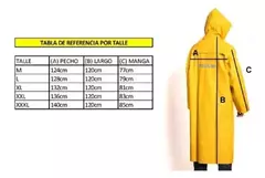Capa Traje De Lluvia Alaska Pvc Con Reflectivo Amarilla - comprar online