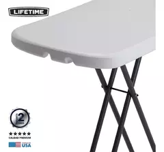 Mesa Auxiliar Plegable De Apoyo 66x45cm Gtia 2 Años Lifetime - tienda online