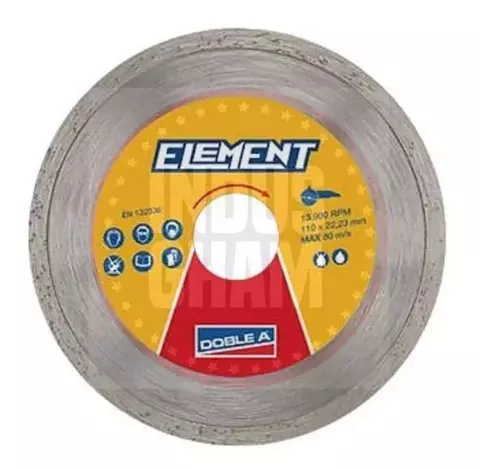 Disco Diamantado Continuo 110mm Aa Doble A Element