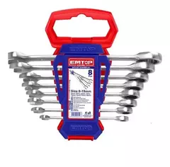 Juego Llave Crique Combinada 8 A 19 8pz Emtop Ecss10802 en internet