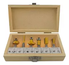 Kit Set Juego 6 Fresas Para Fresadora Barovo